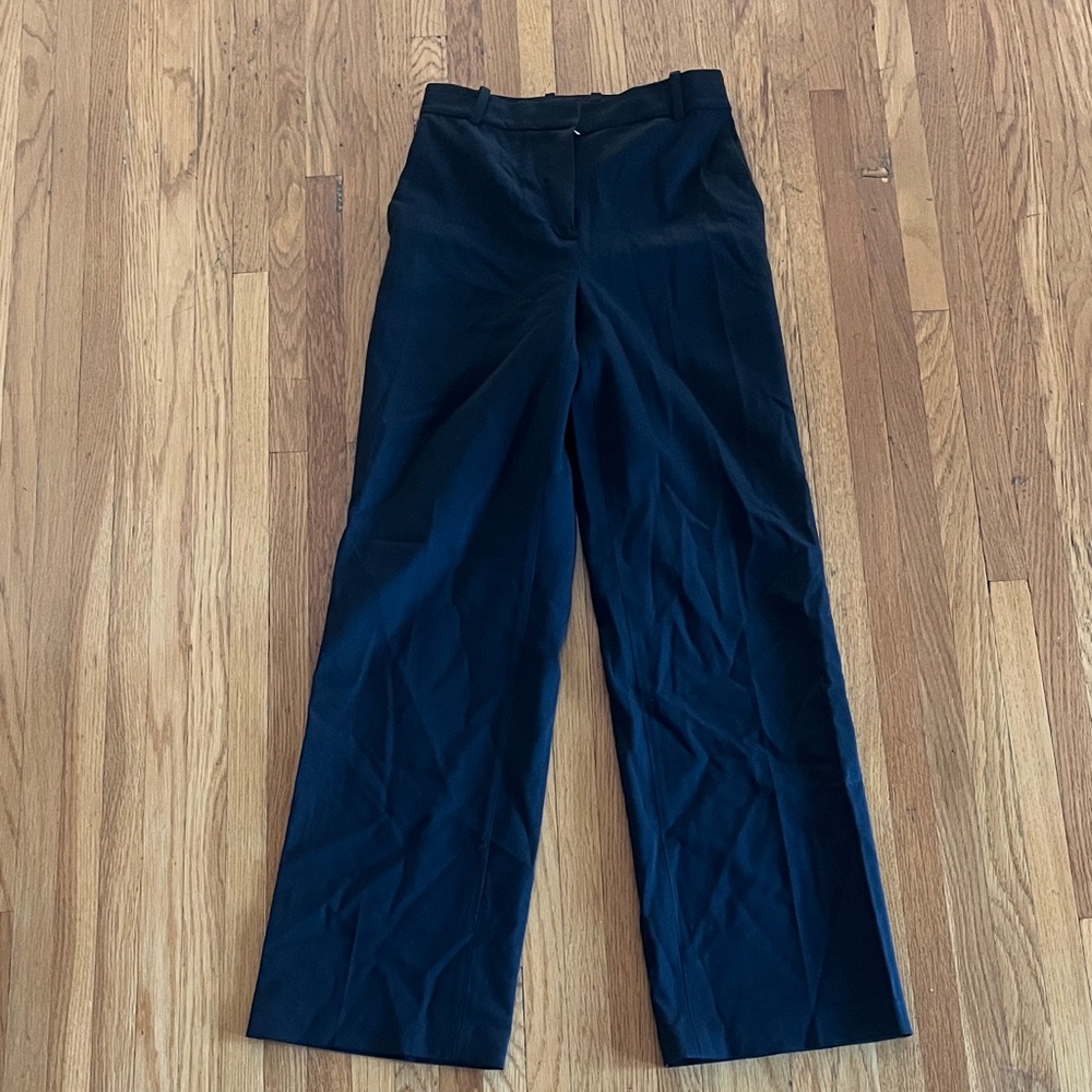Aritiza High-Waist Wide-Leg Black Trousers